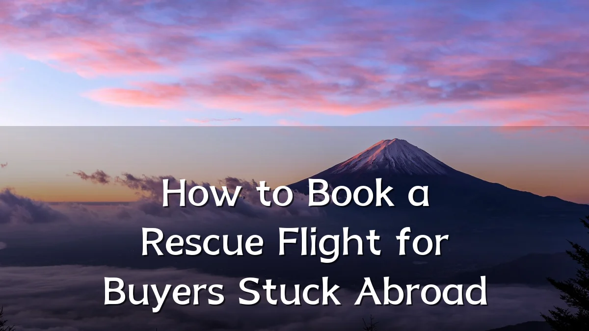 How to Book a Rescue Flight for Buyers Stuck Abroad