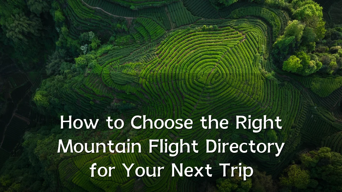 How to Choose the Right Mountain Flight Directory for Your Next Trip