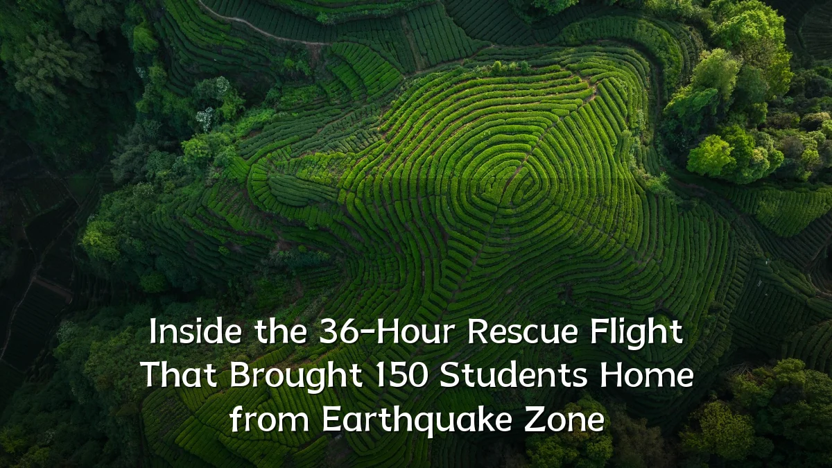Inside the 36-Hour Rescue Flight That Brought 150 Students Home from Earthquake Zone